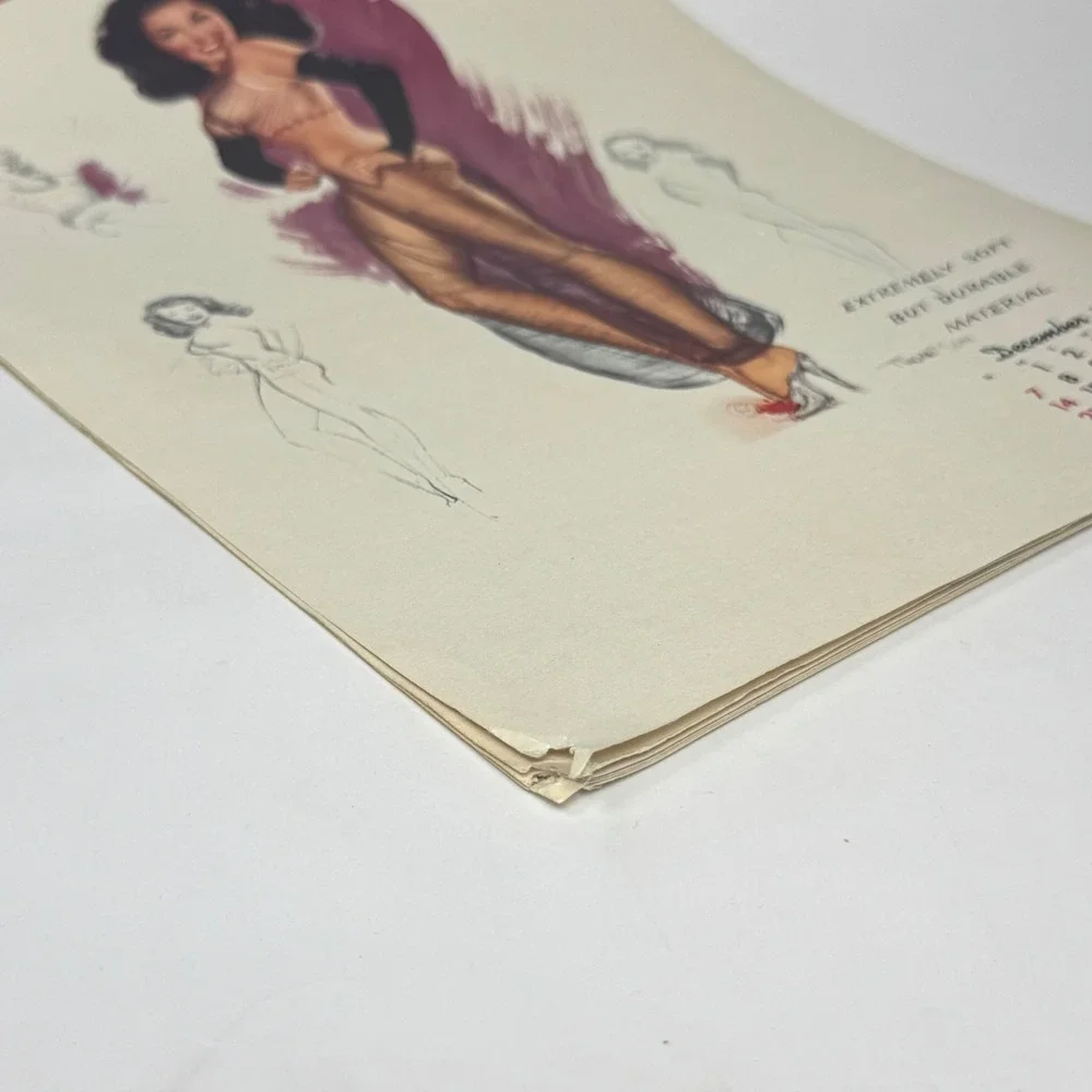 Complete 1952 Esquire Pin-Up Calendar Thompson Art Original Vintage 9x12‎ GUC